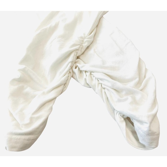 ESPIRIT LONG SLEEVE ROUND NECK TUNIC TOP, WOMENS, XL, WHITE, FANCY SLEEVES - Picture 6 of 9